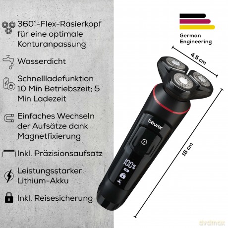 Beurer Rotary shaver MN8X dla mężczyzny