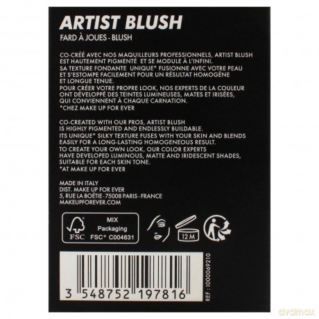 Make Up For Ever Blush Artist Face (Powders Blush) 4 g - Shade: 210 Bold Punch dla kobiety
