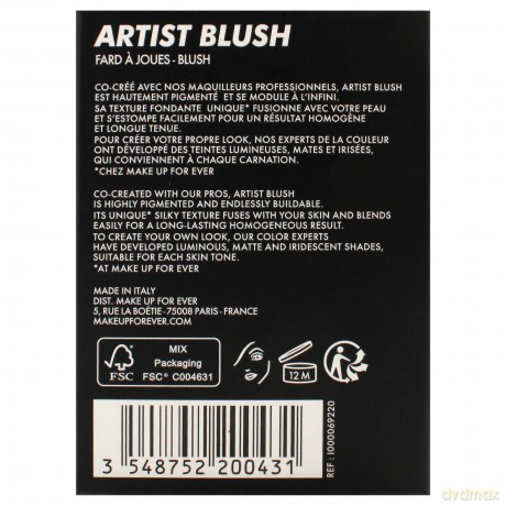 Make Up For Ever Blush Artist Face (Powders Blush) 4 g - Shade: 220 Joyful Pink dla kobiety