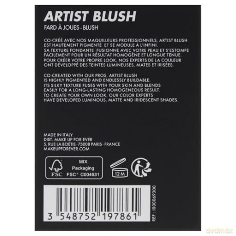 Make Up For Ever Blush Artist Face (Powders Blush) 4 g - Shade: 300 Passionate Peach dla kobiety