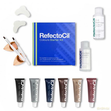 Refectocil Starter set for coloring eyebrows and eyelashes Colors dla kobiety