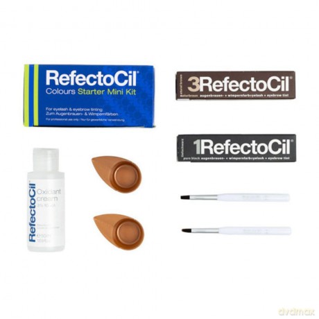 Refectocil Starter set for dyeing eyebrows and eyelashes Colors Mini dla kobiety