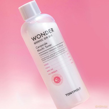 Tony Moly Wonder Ceramide Mochi Hydrating Skin Tonic (Toner) - Volume: 500 ml dla kobiety