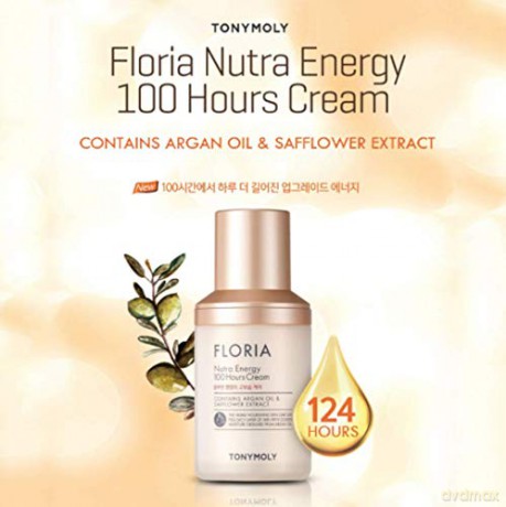 Tony Moly Nourishing skin cream for dry and sensitive skin Floria Nutra Energy (100 Hours Cream) 50 ml dla kobiety