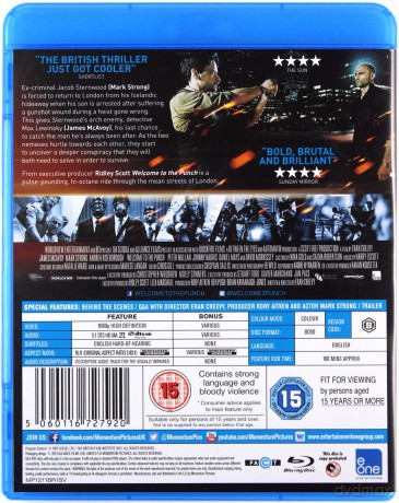 Welcome To The Punch (Czas Zapłaty) [Blu-Ray]