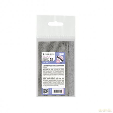 STALEKS Spare sandpaper with foam Smart 30 grit 240 (Disposable Files PapmAm) 30 pcs unisex