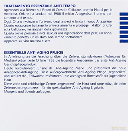 Orlane Paris Skin cream against aging Anagenesis (Essential Anti-Aging Care) 50 ml dla kobiety