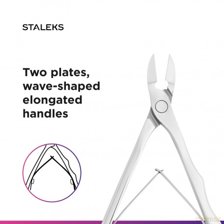 STALEKS Professional nail nippers Expert 60 12 mm (Professional Nail Nippers) unisex