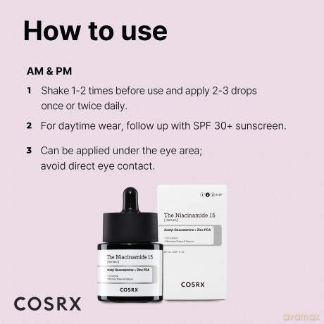 COSRX Skin serum The Niacinamide 15 (Serum) 20 ml dla kobiety