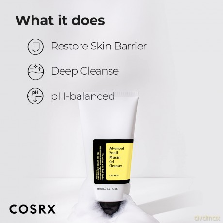 COSRX Advanced Snail Cleansing Gel (Mucin Gel Cleanser) - Volume: 150 ml dla kobiety