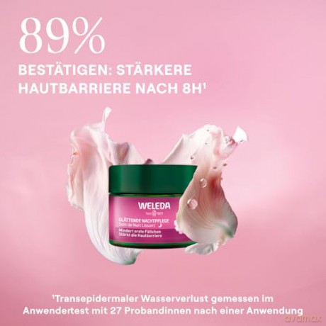 Weleda Brightening night cream Wild rose and white tea (Smoothing Night Cream) 40 ml dla kobiety