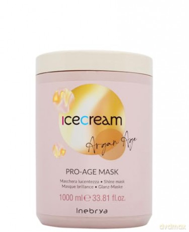 Inebrya Ice Cream Argan Age Mask for Radiant Hair Shine (Pro-Age Mask) 1000 ml dla kobiety