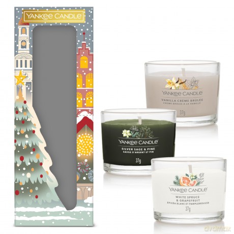 Yankee Candle Gift set of votive candles in glass 3 pcs unisex