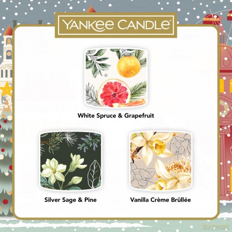 Yankee Candle Gift set of votive candles in glass 3 pcs unisex