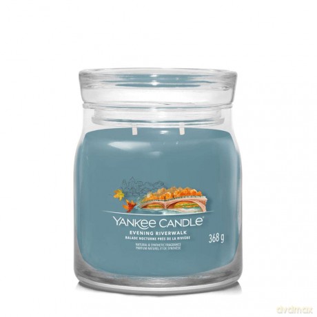 Yankee Candle Aromatic candle Signature glass medium Evening Riverwalk 368 g unisex