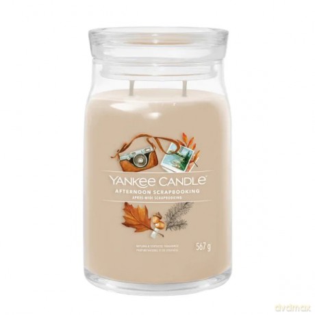 Yankee Candle Aromatic candle Signature large glass Afternoon Scrapbooking 567 g unisex