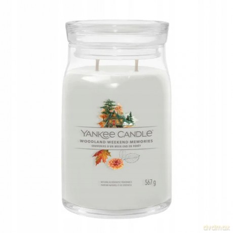 Yankee Candle Aromatic candle Signature glass large Woodland Weekend Memories 567 g unisex