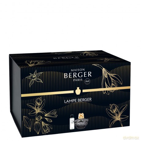 Maison Berger Paris Kali black catalytic lamp gift set + Magnificent vanilla refill 250 ml unisex