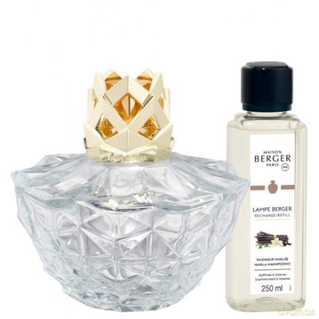 Maison Berger Paris Gift set catalytic lamp Kali transparent + refill Magnificent vanilla 250 ml unisex