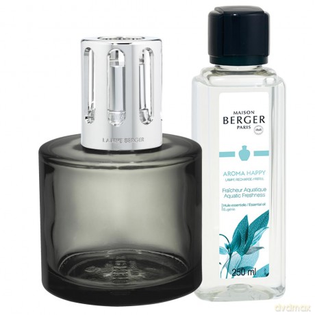Maison Berger Paris Gift set catalytic lamp Aroma Happy gray + refill Freshness water 250 ml unisex