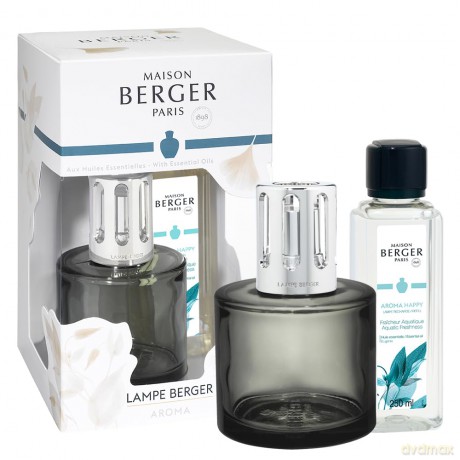 Maison Berger Paris Gift set catalytic lamp Aroma Happy gray + refill Freshness water 250 ml unisex