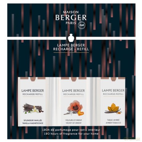 Maison Berger Paris Gift set of cartridges for the catalytic lamp Variation triopack 3 x 250 ml unisex