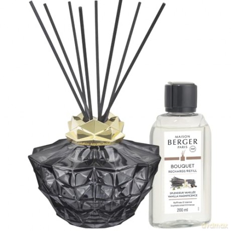Maison Berger Paris Gift set aroma diffuser Kali black + refill Magnificent Vanilla 200 ml unisex