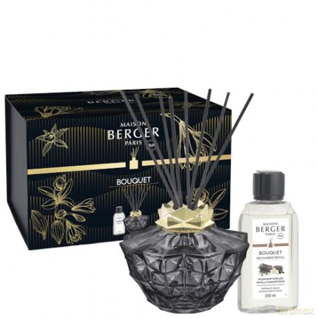 Maison Berger Paris Gift set aroma diffuser Kali black + refill Magnificent Vanilla 200 ml unisex