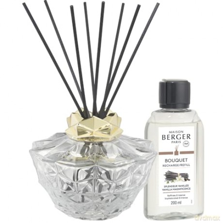 Maison Berger Paris Gift set aroma diffuser Kali transparent + refill Magnificent Vanilla 200 ml unisex