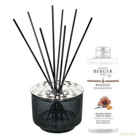 Maison Berger Paris Gift set aroma diffuser Variation black + refill Velvet from Orient 200 ml unisex