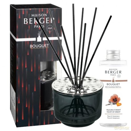 Maison Berger Paris Gift set aroma diffuser Variation black + refill Velvet from Orient 200 ml unisex