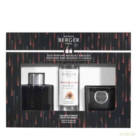 Maison Berger Paris Gift set aroma diffuser Variation black Velvet of Orient 90 ml + candle 80 g unisex