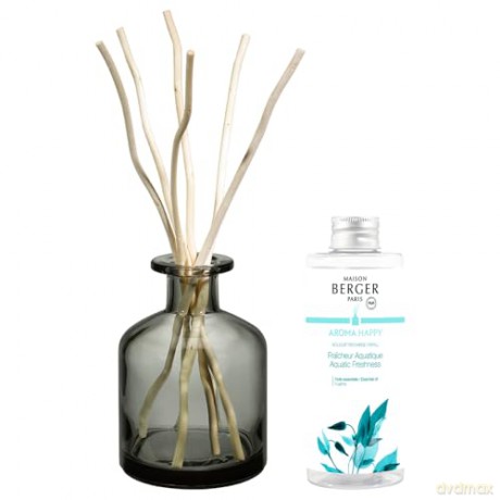 Maison Berger Paris Gift set Aroma Happy diffuser gray + refill Freshness of water 180 ml unisex