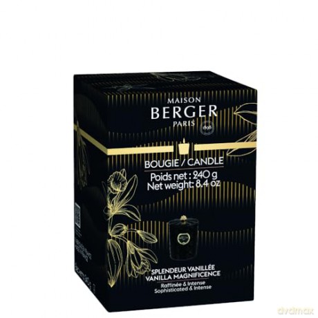 Maison Berger Paris Scented candle Kali black Magnificent vanilla Vanilla Magnificence (Candle) 240 g unisex