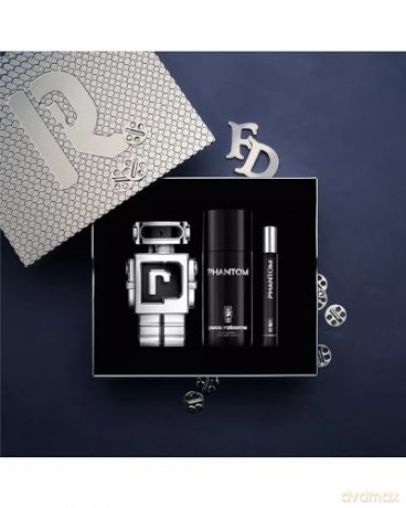 Rabanne Phantom - woda toaletowa 100 ml + deodorant spray 150 ml + woda toaletowa 10 ml dla mężczyzny