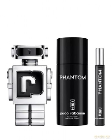Rabanne Phantom - woda toaletowa 100 ml + deodorant spray 150 ml + woda toaletowa 10 ml dla mężczyzny