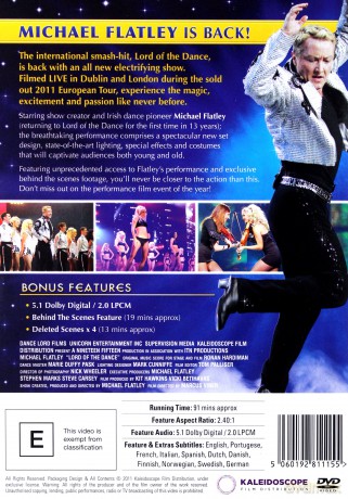 Michael Flatley Returns As Lord Of The Dance [DVD]
