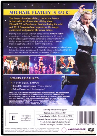 Michael Flatley Returns As Lord Of The Dance [DVD]