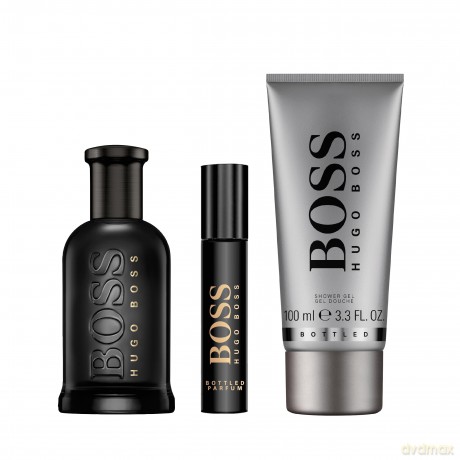 Hugo Boss Boss Bottled Parfum - parfém 100 ml + parfém 10 ml + sprchový gel 100 ml dla mężczyzny