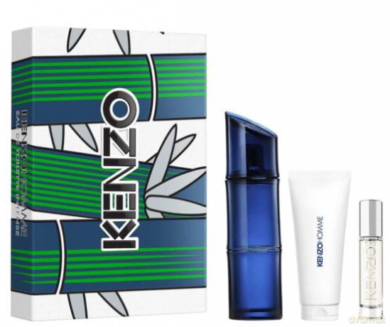 Kenzo Kenzo Homme Intense - woda toaletowa 110 ml + sprchový gel 75 ml + woda toaletowa 10 ml dla mężczyzny