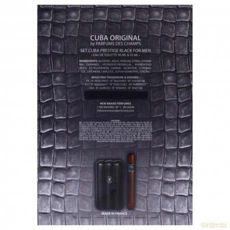 Cuba Prestige Black - woda toaletowa 90 ml + woda toaletowa 35 ml dla mężczyzny
