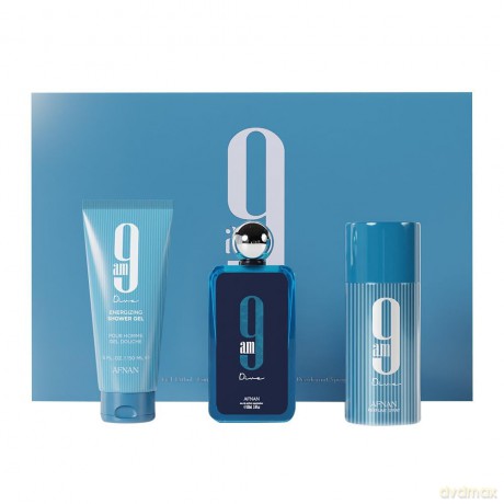 Afnan 9AM Dive - woda perfumowana 100 ml + deodorant ve spreji 150 ml + sprchový gel 150 ml unisex