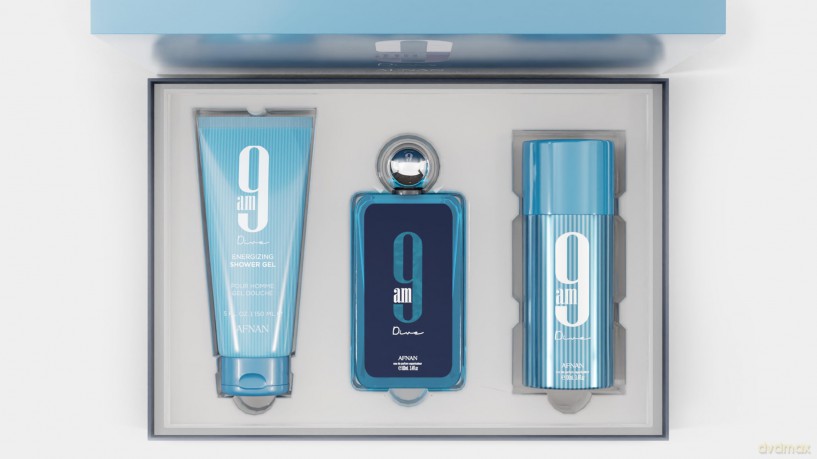 Afnan 9AM Dive - woda perfumowana 100 ml + deodorant ve spreji 150 ml + sprchový gel 150 ml unisex