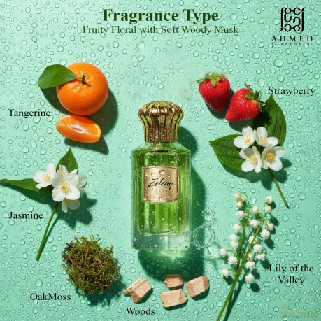 Ahmed Al Maghribi Zeleny - woda perfumowana - Volume: 100 ml unisex