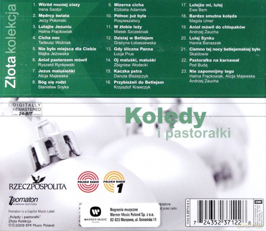 Kolędy I Pastorałki -  Złota Kolekcja [CD]