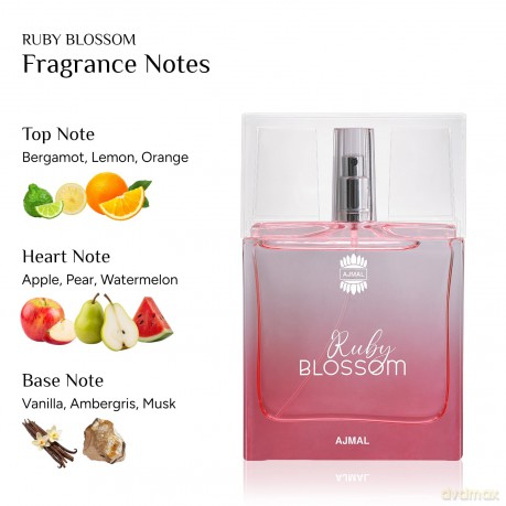 Ajmal Ruby Blossom - woda perfumowana - Volume: 50 ml dla kobiety