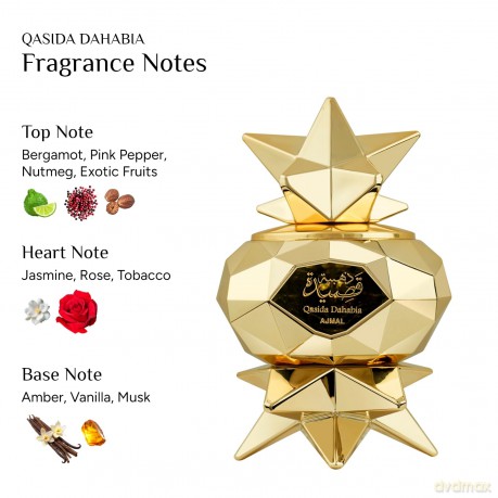 Ajmal Qasida Dahabia - woda perfumowana - Volume: 60 ml dla kobiety