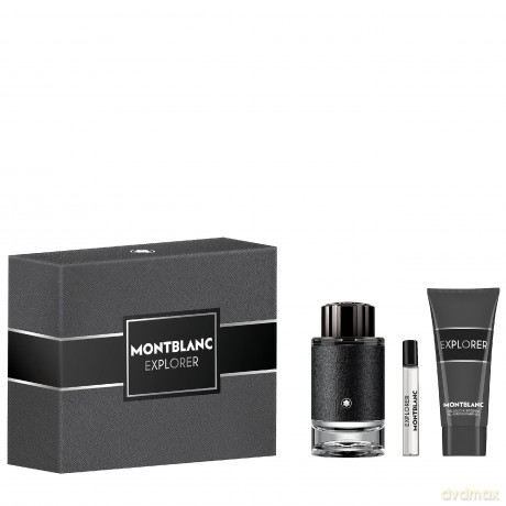 Montblanc Explorer - woda perfumowana 100 ml + sprchový gel 100 ml + woda perfumowana 7,5 ml dla mężczyzny