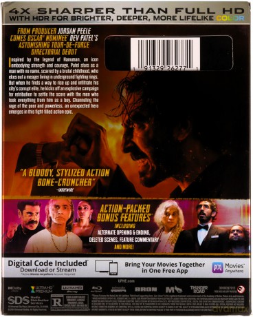 Monkey Man [Blu-Ray 4K]+[Blu-Ray]