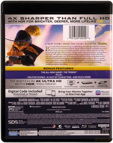 Puss in Boots: The Last Wish (Kot w butach: Ostatnie życzenie) [Blu-Ray 4K]+[Blu-Ray]